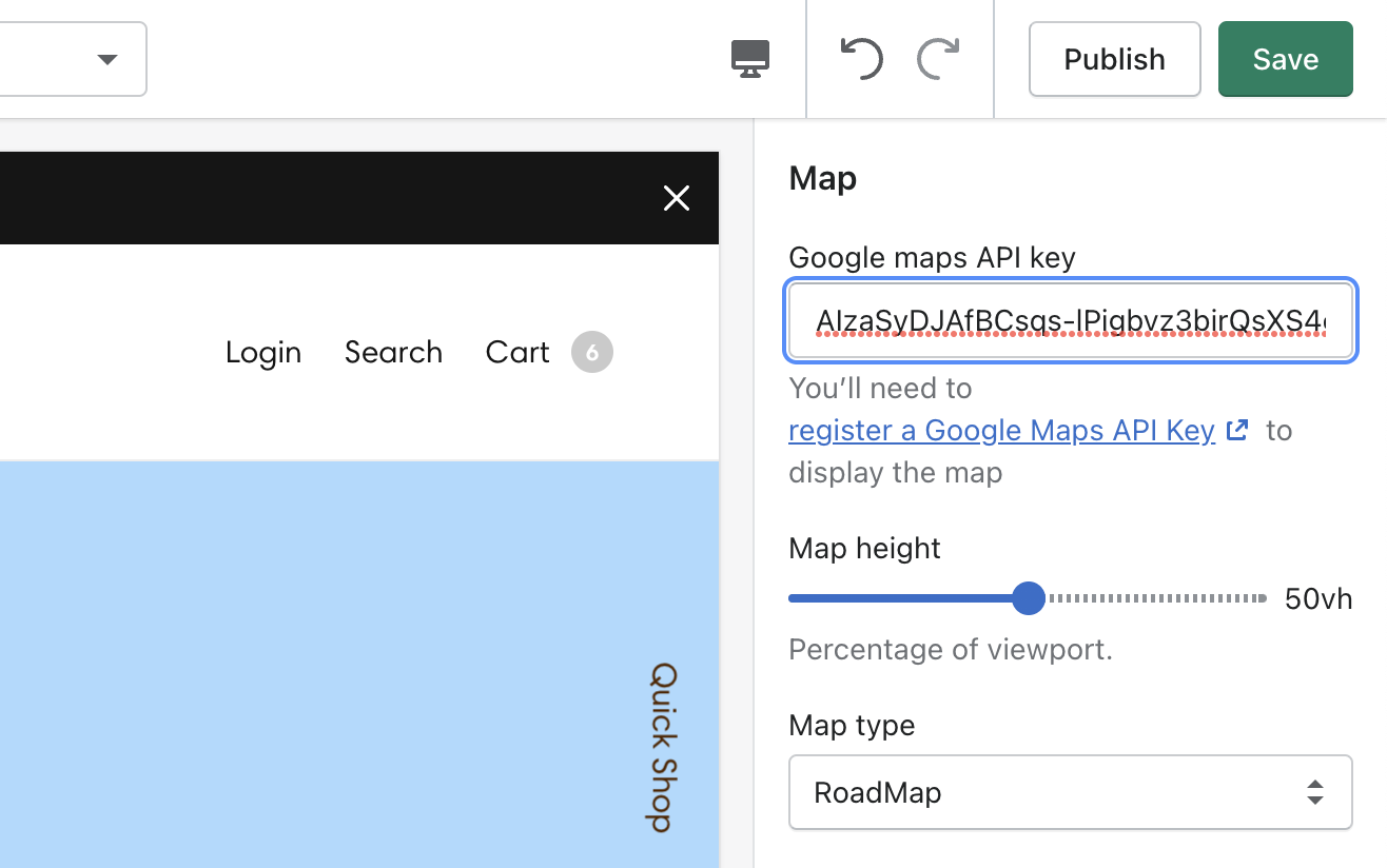 Map - Sections North - Fuel Themes Documentation